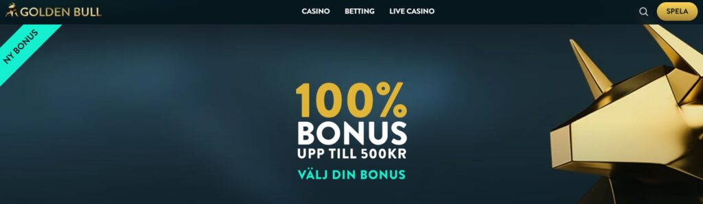 Golden Bull Casino bonus villkor