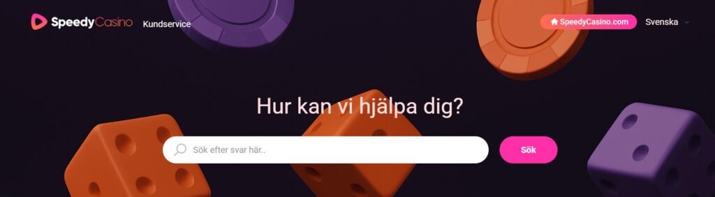 Speey Casino Kundsupport & kontakt