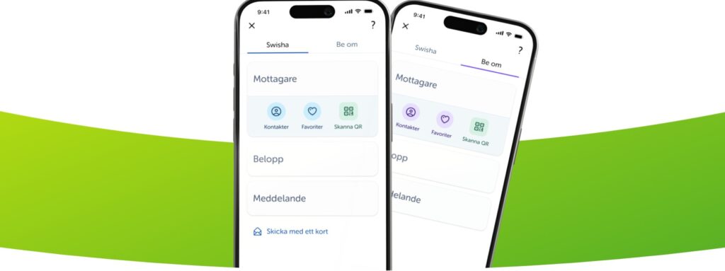 Swish: Ny flik "Be om" för att be om pengar