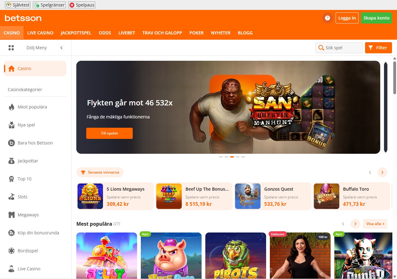 Så gör du uttag på Betsson